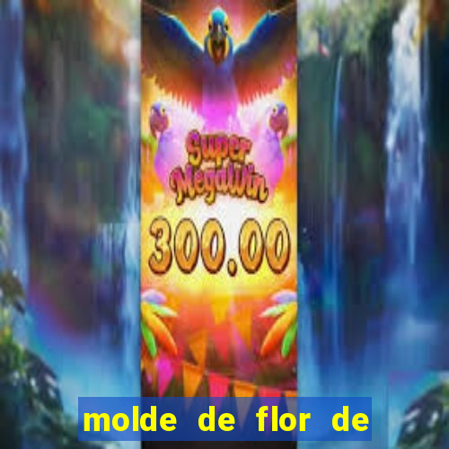 molde de flor de eva grande para imprimir